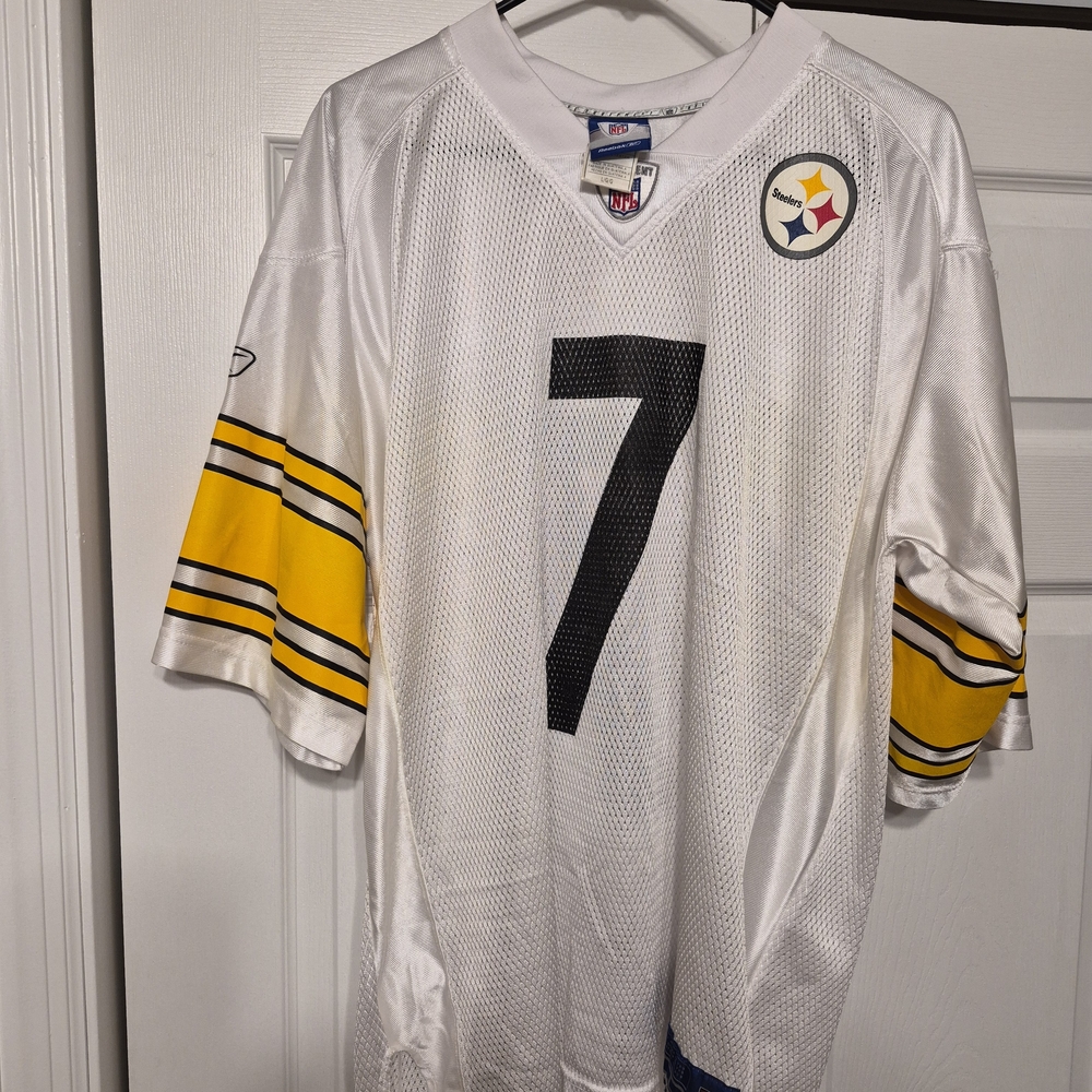 White Reebok STEELERS Jersey #7